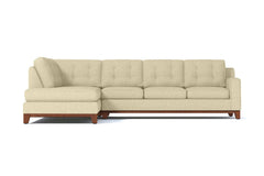 Brentwood 2pc Sleeper Sectional :: Leg Finish: Pecan / Configuration: LAF - Chaise on the Left / Sleeper Option: Memory Foam Mattress