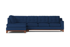 Brentwood 2pc Sectional Sofa :: Leg Finish: Pecan / Configuration: LAF - Chaise on the Left