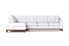 Brentwood 2pc Sleeper Sectional :: Leg Finish: Pecan / Configuration: LAF - Chaise on the Left / Sleeper Option: Memory Foam Mattress