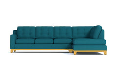 Brentwood 2pc Sectional Sofa :: Leg Finish: Natural / Configuration: RAF - Chaise on the Right