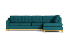 Brentwood 2pc Sectional Sofa :: Leg Finish: Natural / Configuration: RAF - Chaise on the Right