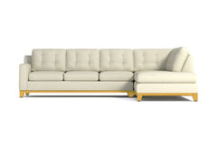 Brentwood 2pc Sleeper Sectional :: Leg Finish: Natural / Configuration: RAF - Chaise on the Right / Sleeper Option: Memory Foam Mattress