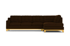 Brentwood 2pc Sectional Sofa :: Leg Finish: Natural / Configuration: RAF - Chaise on the Right