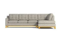 Brentwood 2pc Sleeper Sectional :: Leg Finish: Natural / Configuration: RAF - Chaise on the Right / Sleeper Option: Deluxe Innerspring Mattress