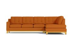 Brentwood 2pc Sectional Sofa :: Leg Finish: Natural / Configuration: RAF - Chaise on the Right