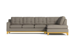 Brentwood 2pc Sleeper Sectional :: Leg Finish: Natural / Configuration: RAF - Chaise on the Right / Sleeper Option: Memory Foam Mattress