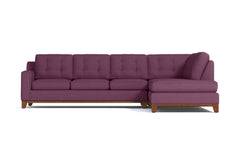 Brentwood 2pc Sectional Sofa :: Leg Finish: Pecan / Configuration: RAF - Chaise on the Right