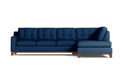 Brentwood 2pc Sectional Sofa :: Leg Finish: Pecan / Configuration: RAF - Chaise on the Right