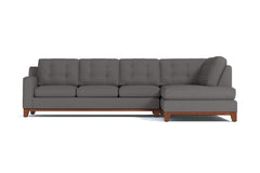 Brentwood 2pc Sectional Sofa :: Leg Finish: Pecan / Configuration: RAF - Chaise on the Right