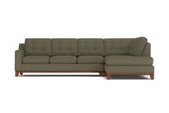 Brentwood 2pc Sectional Sofa :: Leg Finish: Pecan / Configuration: RAF - Chaise on the Right