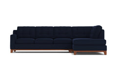 Brentwood 2pc Sectional Sofa :: Leg Finish: Pecan / Configuration: RAF - Chaise on the Right