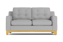 Brentwood Twin Size Sleeper Sofa Bed :: Leg Finish: Natural / Sleeper Option: Deluxe Innerspring Mattress