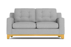 Brentwood Twin Size Sleeper Sofa Bed :: Leg Finish: Natural / Sleeper Option: Memory Foam Mattress