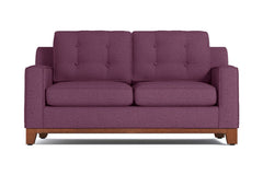 Brentwood Apartment Size Sleeper Sofa Bed :: Leg Finish: Pecan / Sleeper Option: Memory Foam Mattress