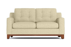 Brentwood Apartment Size Sleeper Sofa Bed :: Leg Finish: Pecan / Sleeper Option: Innerspring Mattress