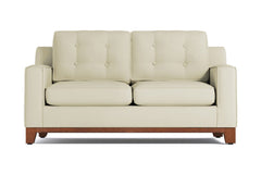 Brentwood Twin Size Sleeper Sofa Bed :: Leg Finish: Pecan / Sleeper Option: Deluxe Innerspring Mattress