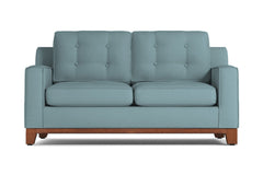 Brentwood Apartment Size Sleeper Sofa Bed :: Leg Finish: Pecan / Sleeper Option: Memory Foam Mattress