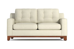 Brentwood Twin Size Sleeper Sofa Bed :: Leg Finish: Pecan / Sleeper Option: Deluxe Innerspring Mattress