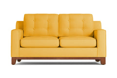 Brentwood Apartment Size Sleeper Sofa Bed :: Leg Finish: Pecan / Sleeper Option: Innerspring Mattress