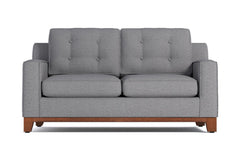 Brentwood Twin Size Sleeper Sofa Bed :: Leg Finish: Pecan / Sleeper Option: Deluxe Innerspring Mattress