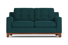 Brentwood Apartment Size Sleeper Sofa Bed :: Leg Finish: Pecan / Sleeper Option: Memory Foam Mattress