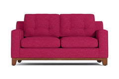 Brentwood Twin Size Sleeper Sofa Bed :: Leg Finish: Pecan / Sleeper Option: Memory Foam Mattress