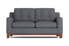 Brentwood Twin Size Sleeper Sofa Bed :: Leg Finish: Pecan / Sleeper Option: Deluxe Innerspring Mattress