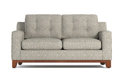 Brentwood Twin Size Sleeper Sofa Bed :: Leg Finish: Pecan / Sleeper Option: Memory Foam Mattress