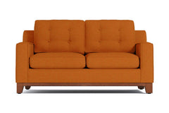 Brentwood Twin Size Sleeper Sofa Bed :: Leg Finish: Pecan / Sleeper Option: Deluxe Innerspring Mattress