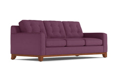 Brentwood Queen Size Sleeper Sofa Bed :: Leg Finish: Pecan / Sleeper Option: Memory Foam Mattress