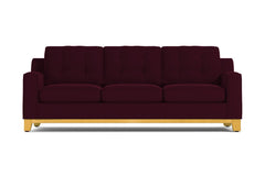 Brentwood Queen Size Sleeper Sofa Bed :: Leg Finish: Natural / Sleeper Option: Memory Foam Mattress