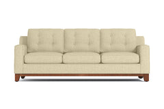 Brentwood Queen Size Sleeper Sofa Bed :: Leg Finish: Pecan / Sleeper Option: Memory Foam Mattress