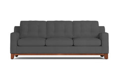 Brentwood Queen Size Sleeper Sofa Bed :: Leg Finish: Pecan / Sleeper Option: Memory Foam Mattress