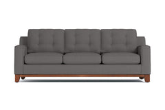 Brentwood Queen Size Sleeper Sofa Bed :: Leg Finish: Pecan / Sleeper Option: Memory Foam Mattress