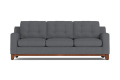 Brentwood Queen Size Sleeper Sofa Bed :: Leg Finish: Pecan / Sleeper Option: Memory Foam Mattress