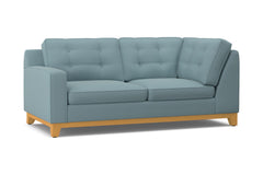 Brentwood Left Arm Corner Apt Size Sofa :: Leg Finish: Natural / Configuration: LAF - Chaise on the Left