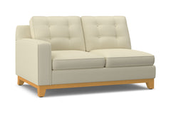 Brentwood Left Arm Loveseat :: Leg Finish: Natural / Configuration: LAF - Chaise on the Left