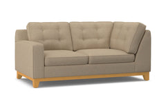 Brentwood Left Arm Corner Loveseat :: Leg Finish: Natural / Configuration: LAF - Chaise on the Left
