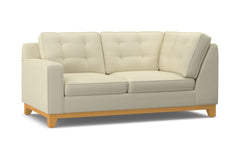 Brentwood Left Arm Corner Loveseat :: Leg Finish: Natural / Configuration: LAF - Chaise on the Left