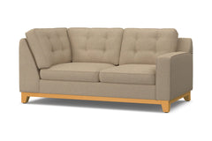 Brentwood Right Arm Corner Loveseat :: Leg Finish: Natural / Configuration: RAF - Chaise on the Right