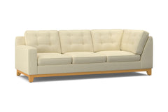 Brentwood Left Arm Corner Sofa :: Leg Finish: Natural / Configuration: LAF - Chaise on the Left