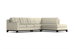 Brentwood 2pc Sleeper Sectional :: Leg Finish: Espresso / Configuration: RAF - Chaise on the Right / Sleeper Option: Deluxe Innerspring Mattress