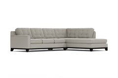 Brentwood 2pc Sleeper Sectional :: Leg Finish: Espresso / Configuration: RAF - Chaise on the Right / Sleeper Option: Memory Foam Mattress