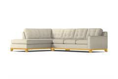 Brentwood 2pc Sleeper Sectional :: Leg Finish: Natural / Configuration: LAF - Chaise on the Left / Sleeper Option: Memory Foam Mattress