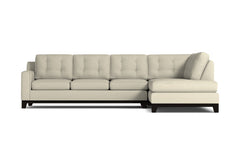 Brentwood 2pc Sleeper Sectional :: Leg Finish: Espresso / Configuration: RAF - Chaise on the Right / Sleeper Option: Deluxe Innerspring Mattress