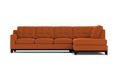 Brentwood 2pc Sectional Sofa :: Leg Finish: Espresso / Configuration: RAF - Chaise on the Right