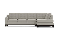 Brentwood 2pc Sleeper Sectional :: Leg Finish: Espresso / Configuration: RAF - Chaise on the Right / Sleeper Option: Memory Foam Mattress