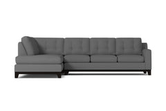 Brentwood 2pc Sleeper Sectional :: Leg Finish: Espresso / Configuration: LAF - Chaise on the Left / Sleeper Option: Deluxe Innerspring Mattress