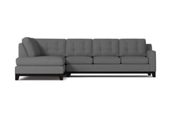 Brentwood 2pc Sleeper Sectional :: Leg Finish: Espresso / Configuration: LAF - Chaise on the Left / Sleeper Option: Memory Foam Mattress