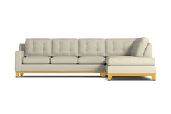 Brentwood 2pc Sleeper Sectional :: Leg Finish: Natural / Configuration: RAF - Chaise on the Right / Sleeper Option: Memory Foam Mattress